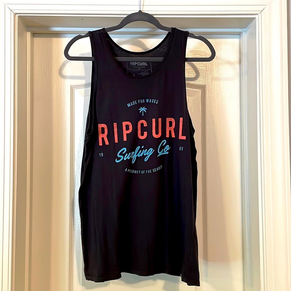 Men’s Rip Curl, Small tank top, Charcoal color